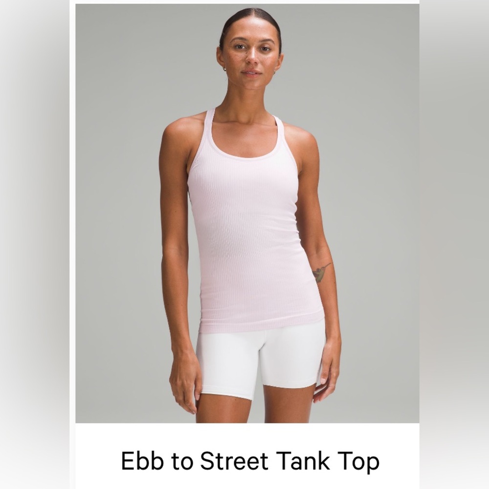 Lululemon Ebb to Street Tank - Meadowsweet Pink